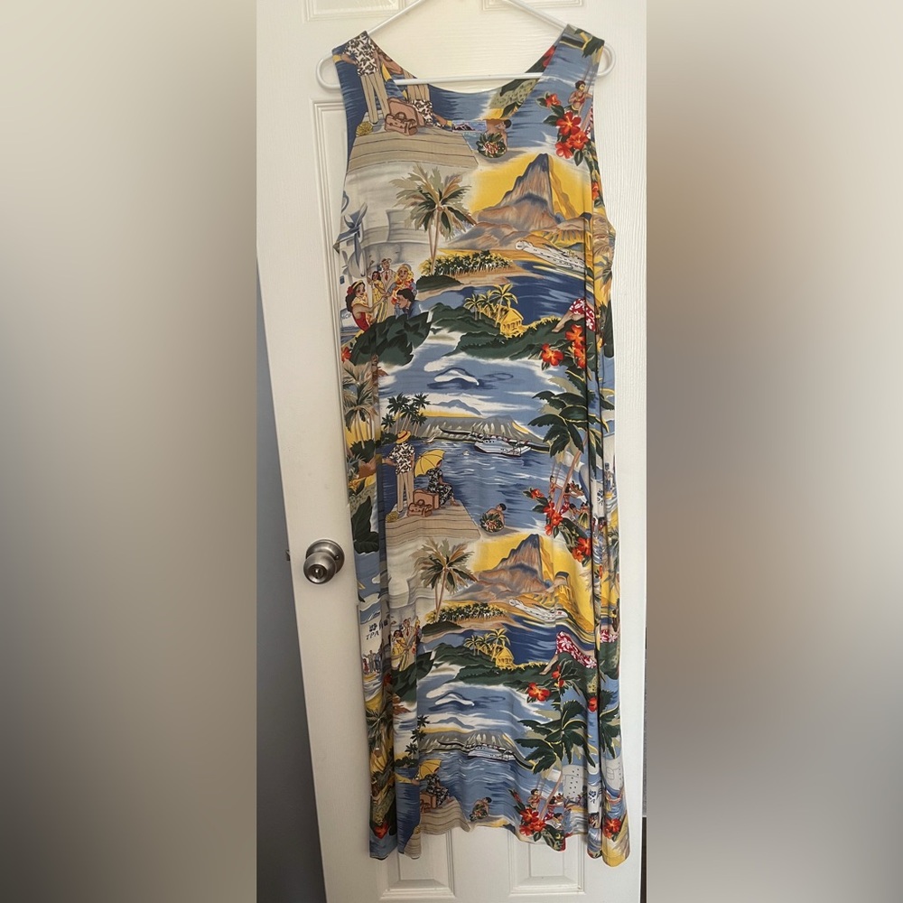 Vintage Reyn Spooner Honolulu Clipper Maxi Dress Size XL